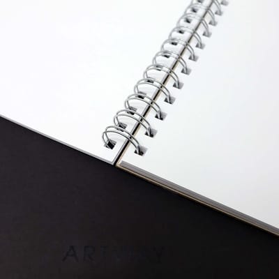 Spiraal Gebonden Schetsboek A4 - 135gsm Cartridge Papier - 10 Stuks