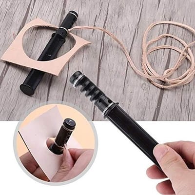 Handgereedschap voor Leerbewerking, Precisie Tool voor Leren Strips en Armbanden, Ideaal voor Doe-Het-Zelf Projecten en Creatieve Klussen