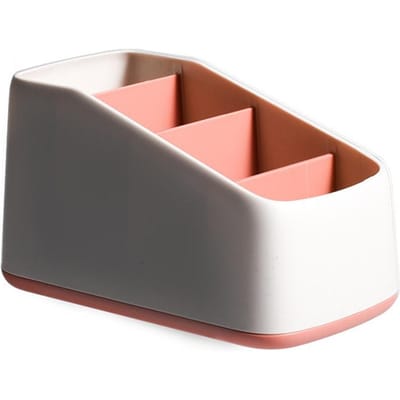 Afstandsbedieninghouder 4-Sleuven Bureaublad Opbergdoos Tv Afstandsbediening Telefoon Trapeziumvormige Mand Kantoorbenodigdheden Organizer Case Home Hotel