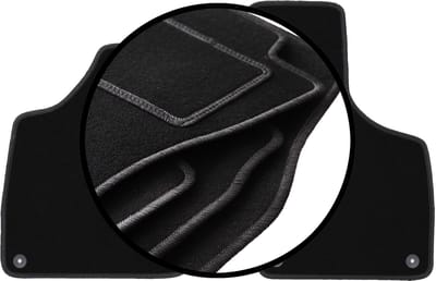 Complete set veloursmatten voor: Audi TT II 8J cabrio, roadster, coupé (2006-2014)
