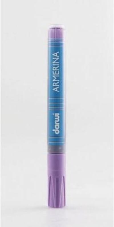Darwi Porseleinverf Stift Violet 2 mm punddikte 6 ml