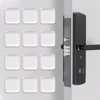 Transparante Deurbuffer - 12 Stuks Silicone Deurstopper voor Muur, Elastische Buffer Pads, Zelfklevende Deurbuffers voor Deuren en Kasten, 4x4cm