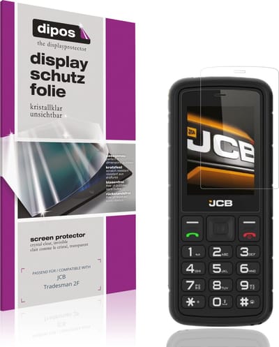 dipos – 4x Beschermfolie geschikt voor JCB Tradesman 2F | Krasbestendige & heldere Screenprotector Ultra-Thin