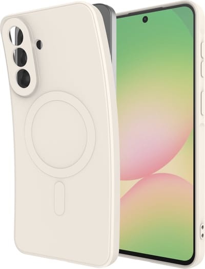 Just in Case hoesje geschikt voor Samsung Galaxy A57 Hoesje geschikt voor MagSafe - Color Backcover - Ivory