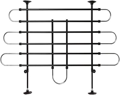 Core® Hondenrek auto - Autorek Hond - Bagagerek - universeel – Auto Afscheiding – Zwart/Zilver - 102cm x 77cm x 5cm