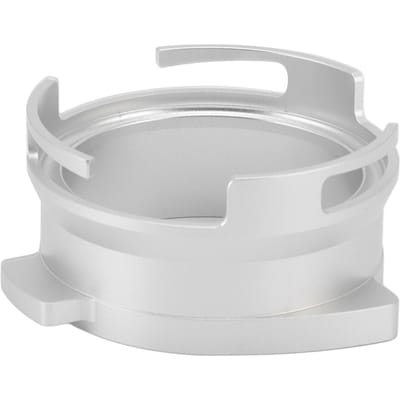 54mm Koffie Portafilter Doseertrechter Aluminiumlegering Draaibare Doseertrechter Koffiemachine zilver