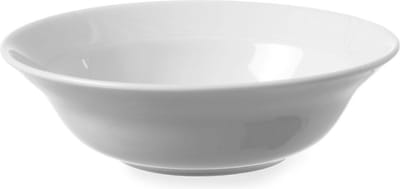 HENDI Saladeschaal – Versterkte randen – Hoogwaardig glazuur – ⌀250 mm – Wit porselein
