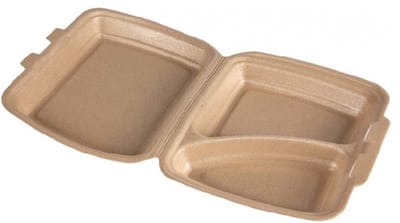 2vaks menubox - 125stuk - take away - bruin - RECYCLE ME! - IMES