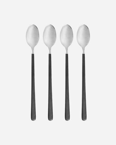 House Doctor Lange Lepels 4 Ox 4 stuks Zwart Zilver