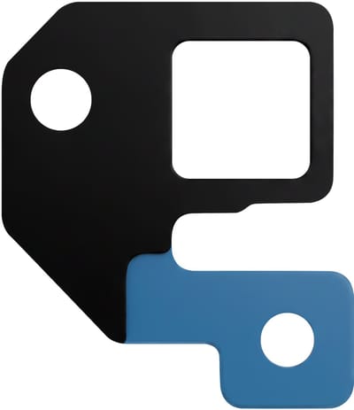 Honor, Originele achtercamerasticker voor Honor 400 Service Pack, Zwart