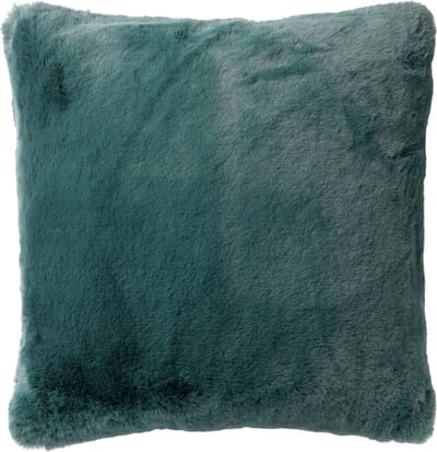 Dutch Decor ZAYA - Sierkussen 45x45 cm - bontlook - effen kleur - Sagebrush Green - groen - Inclusief binnenkussen - Luxe kussens voor woonkamer & bank