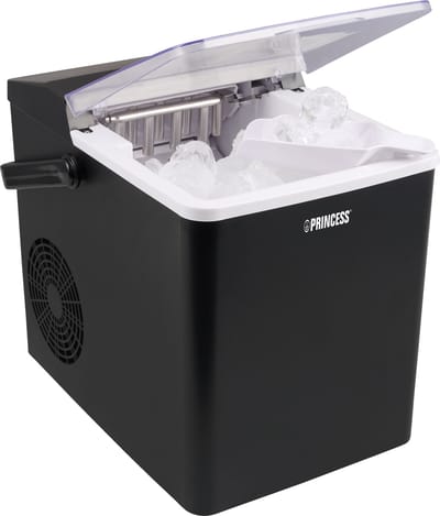Princess Ice Cube Maker 283098 - IJsblokjesmaker - 1,75L - Zwart - 150 Watt - 9 blokjes in 6 minuten - Zelfreinigingsfunctie - IJsblokjesmachine - IJsklontjes maker