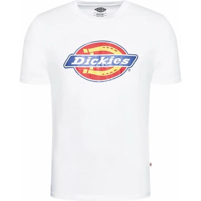 Short Sleeve T-Shirt Dickies Icon Logo White Unisex