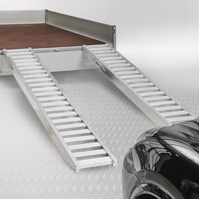 Datona® Aluminium oprijplaat auto - 350 cm - 4 ton (2 stuks)