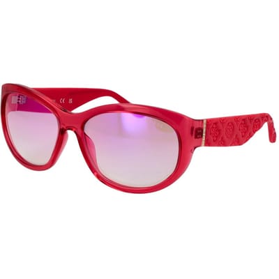 Guess Gu00131 Gepolariseerde Zonnebril Voor Dames Roze Bordeaux Mirror Vrouw
