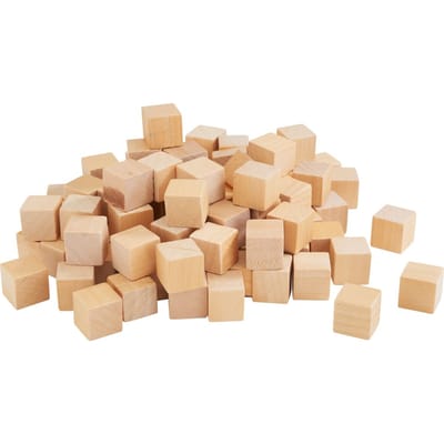 VBS Mini houten blokjes, 100 stuks