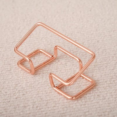 Porte-cartes de visite en métal creux créatif plaqué or boîte de rangement produits célèbres rose or