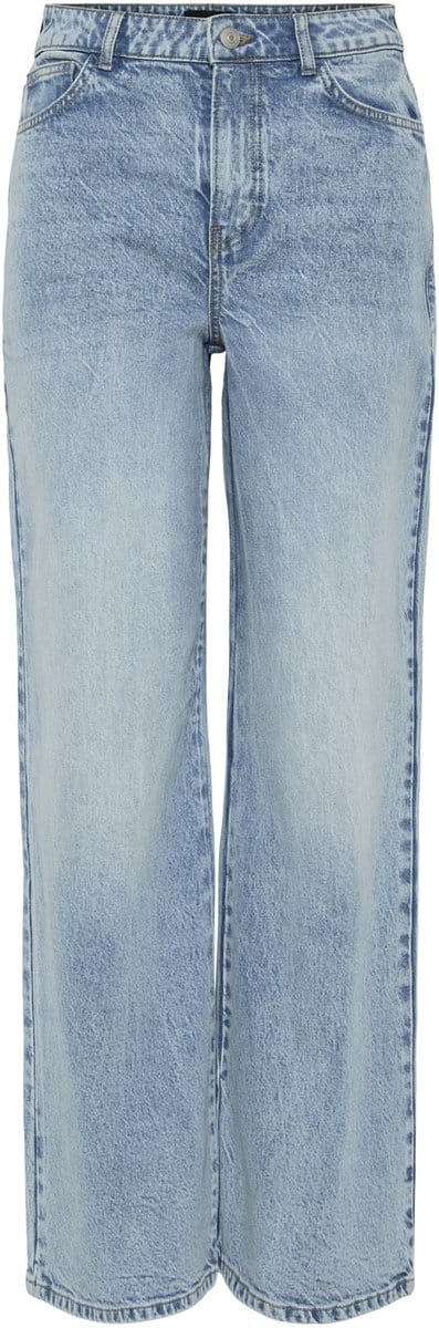 Pieces Jeans Pcselma Hw Wide Jeans Lb Noos Bc 17154415 Light Blue Denim Dames Maat - W27 X L30