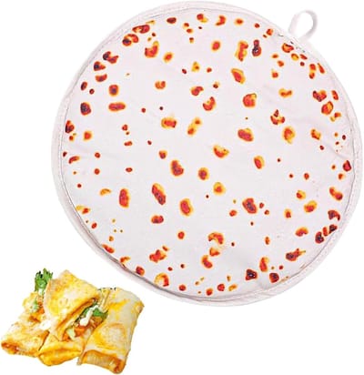 Tortilla Warmhouder - Platbrood Zak - Maaltijden Warm Houden - Magnetron Geschikt - 30 Cm - Enkel Attribuut