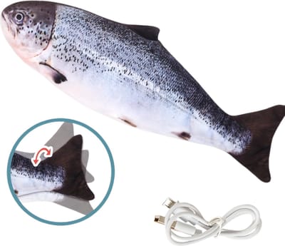 Bovista Interactief Kattenspeelgoed - Elektrisch - Bewegend - Voor Katten - Cat Toy Interactive - Kattenspeeltjes - Intelligentie - Zalm