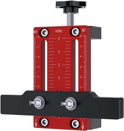 Deur Installatie Positioner - Kabinet - 0-60mm Verstelbare Lengte Locator Klemmen Tool - Aluminium voor 10-60mm Dikte Kast Deuren