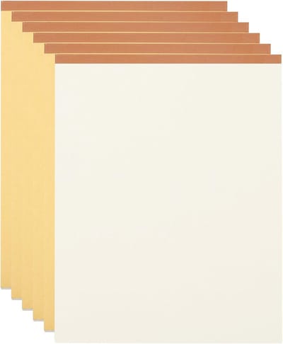 Set van 6 B5 Notitieblokken (70 Vel) - Stevig Schrijfblok voor Werk, School en Tekenen