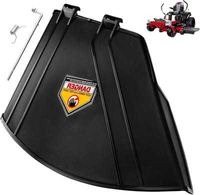 Deflectorschild Maaier - Reserveonderdeel Maaidek - Gazononderhoud - Vervangend Onderdeel - 2.54 cm - Zwart