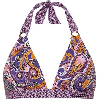 Cyell  - Maat 38D - PRETTY PAISLEY Bikinitop Halter Voorgevormd Dames