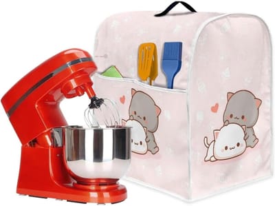 Mixerhoes Keukenmachine - Apparaathoes Stofhoes - Keuken Organisatie - Met Opbergvak - 37 cm Hoog - Kattenprint