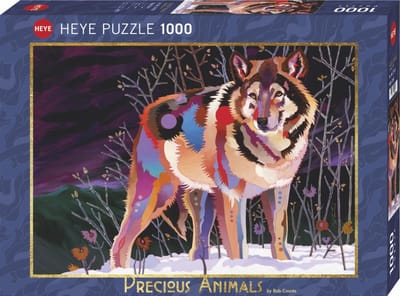 Heye Puzzel Night Wolf 1000.