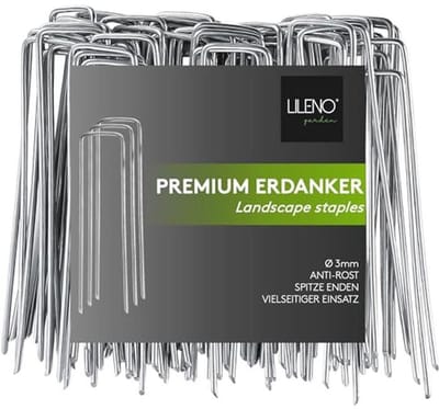 Onkruiddoek voor haringen - 100 stuks - 14 x 3 cm - Perfect voor tuin, tent en gazon