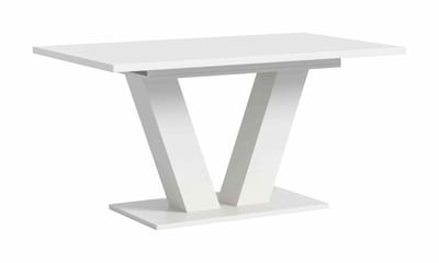 Motion eettafel V uitschuifbaar wit NB wit NB - 90x150x76cm