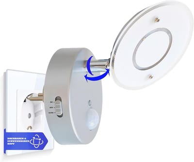 LED sensor nachtlampje met bewegingssensor en automatische functie 230V - Veiligheidslicht voor slaapkamer, woonkamer en kinderkamer