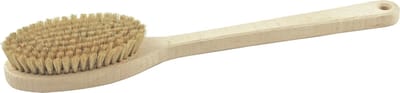 Badborstel - beukenhout - massageborstel - 39 cm - met steel - Beukenhouten rugborstel - Badkamer/douche accessoires