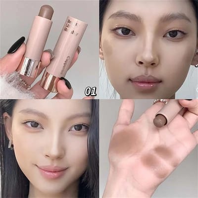 Stick contouring mat hydratant, lisse et durable, ombre à paupières 3D pour le nez, imperméable, illuminateur de teint, maquillage contouring gray