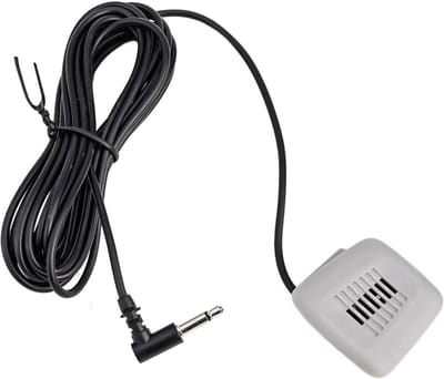 SPORTARC Auto Externe Microfoon, Draagbare 3.5mm MIC, Mono, 50Hz-20KHz, Eenvoudig te installeren, Zwart