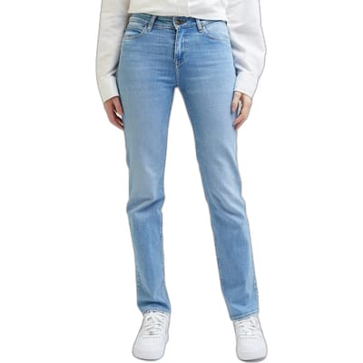 Lee Marion Straight Fit Spijkerbroek Blauw 26 / 31 Vrouw