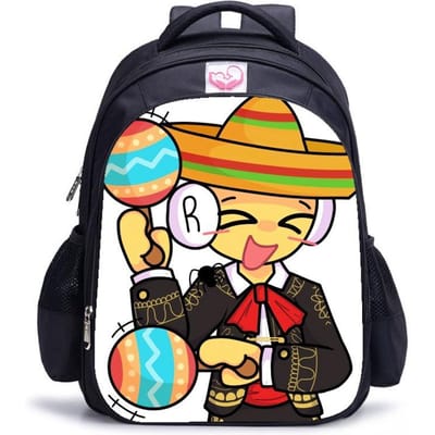 Steal A Brainrot Game Bedrukte Schooltas Game Fans Lichtgewicht Student Rugzak Black-large