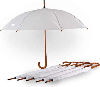 Paraplu Trouwparaplu in Zuiver Wit | Automatisch en Opvouwbaar | 102 cm Diameter| Windproof Paraplu voor Volwassenen