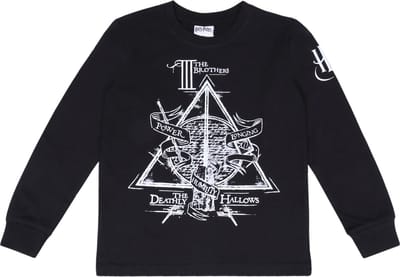 Zwarte HARRY POTTER blouse met lange mouwen