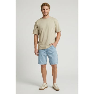 Cars Jeans Carters Den.short Stone Bleached Maat: S | Spijkershorts Outlet | Heren | Blauw