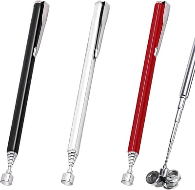 3-Delige Telescopische Magneet Ophaalstok Set - Uitschuifbare Magnetische Handstok voor Schroeven, Moeren en Metalen Onderdelen