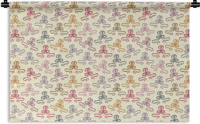 Wandkleed - Wanddoek - Strik - Patronen - Geboorte - 180x120 cm - Wandtapijt