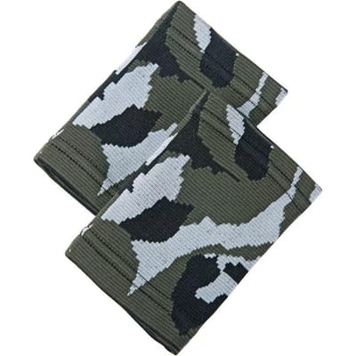 Camouflage Nylon Gebreide Sportpolsband Warm Ademend Jacquard Voor Militaire Fans Sport Beschermende Uitrusting XL