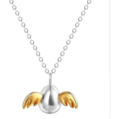 Nieuwe Mode Groothandel Creatief Verfijnd 925 Sterling Zilver Sieraden Engel Ei Populair Vrouwen Hanger Kettingen XL083 white