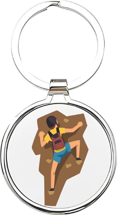 Akyol - boulderen Sleutelhanger - Sport - boulderers - muurklimmen. - boulderer - sport - sportliefhebber - extreme sport - bergbeklimmen - boulder - 4 x 7,5 CM