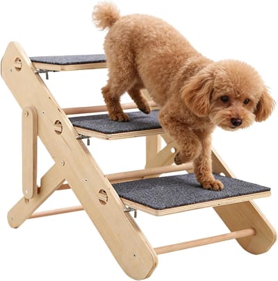 Hondenleuning - Honden trap - Veilige toegang - Opvouwbaar ontwerp - 57 x 19 x 7 cm - Uniek