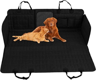 Honden Achterbank Cover - Huisdier Autostoelhoes - Veilig Reizen - Waterdicht en Krasbestendig - 137x147 cm - Zwart