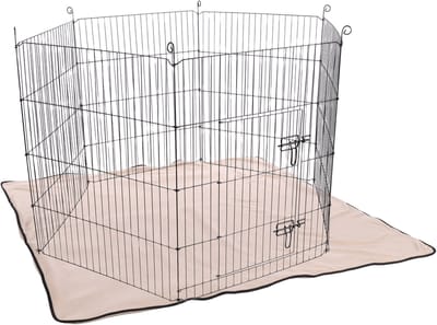 Hamster bodembedekking – hamsterkooi – Flamingo Deken Riley Taupe – 125x125x0,4 cm – wasbaar bodemdeken – stofvrij & absorberend – herbruikbaar – hygiënisch & comfortabel voor knaagdieren