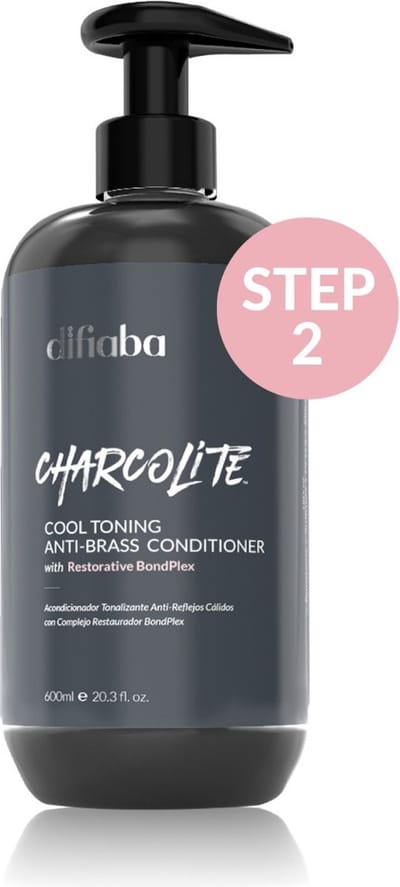 Difiaba - Charcolite Cool Toning Anti-Brass Conditioner - 600ml
